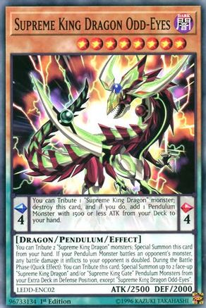 Supreme King Dragon Odd-Eyes (LEDD-ENC02) - Legendary Dragon Decks 1st Edition - Premium Yugioh Single from Konami - Just $0.25! Shop now at Game Crave Tournament Store
