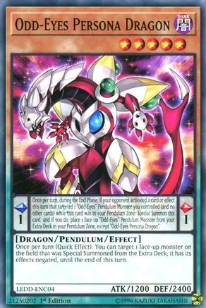 Odd-Eyes Persona Dragon (LEDD-ENC04) - Legendary Dragon Decks 1st Edition - Premium Yugioh Single from Konami - Just $0.25! Shop now at Game Crave Tournament Store