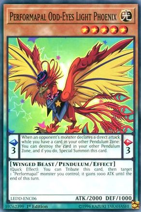 Performapal Odd-Eyes Light Phoenix (LEDD-ENC06) - Legendary Dragon Decks 1st Edition - Premium Yugioh Single from Konami - Just $0.25! Shop now at Game Crave Tournament Store