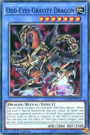 Odd-Eyes Gravity Dragon (LEDD-ENC12) - Legendary Dragon Decks 1st Edition - Premium Yugioh Single from Konami - Just $0.36! Shop now at Game Crave Tournament Store