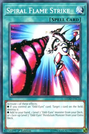 Spiral Flame Strike (LEDD-ENC16) - Legendary Dragon Decks 1st Edition - Premium Yugioh Single from Konami - Just $0.26! Shop now at Game Crave Tournament Store