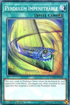 Pendulum Impenetrable (LEDD-ENC18) - Legendary Dragon Decks 1st Edition - Premium Yugioh Single from Konami - Just $0.25! Shop now at Game Crave Tournament Store
