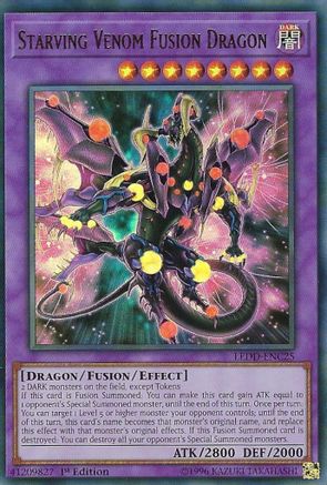 Starving Venom Fusion Dragon (LEDD-ENC25) - Legendary Dragon Decks 1st Edition - Premium Yugioh Single from Konami - Just $0.76! Shop now at Game Crave Tournament Store