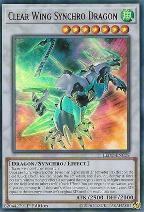 Clear Wing Synchro Dragon (LEDD-ENC29) - Legendary Dragon Decks 1st Edition - Premium Yugioh Single from Konami - Just $0.33! Shop now at Game Crave Tournament Store
