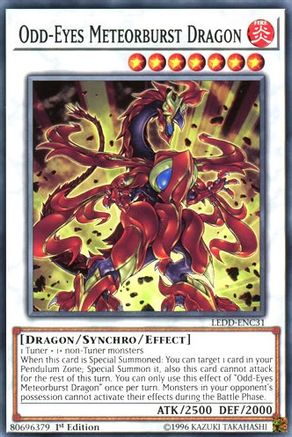 Odd-Eyes Meteorburst Dragon (LEDD-ENC31) - Legendary Dragon Decks 1st Edition - Premium Yugioh Single from Konami - Just $0.85! Shop now at Game Crave Tournament Store