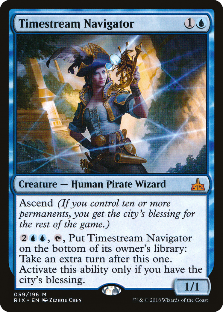 Timestream Navigator (RIX-059) - Rivals of Ixalan - Premium MTG Single from Wizards of the Coast - Just $0.38! Shop now at Game Crave Tournament Store