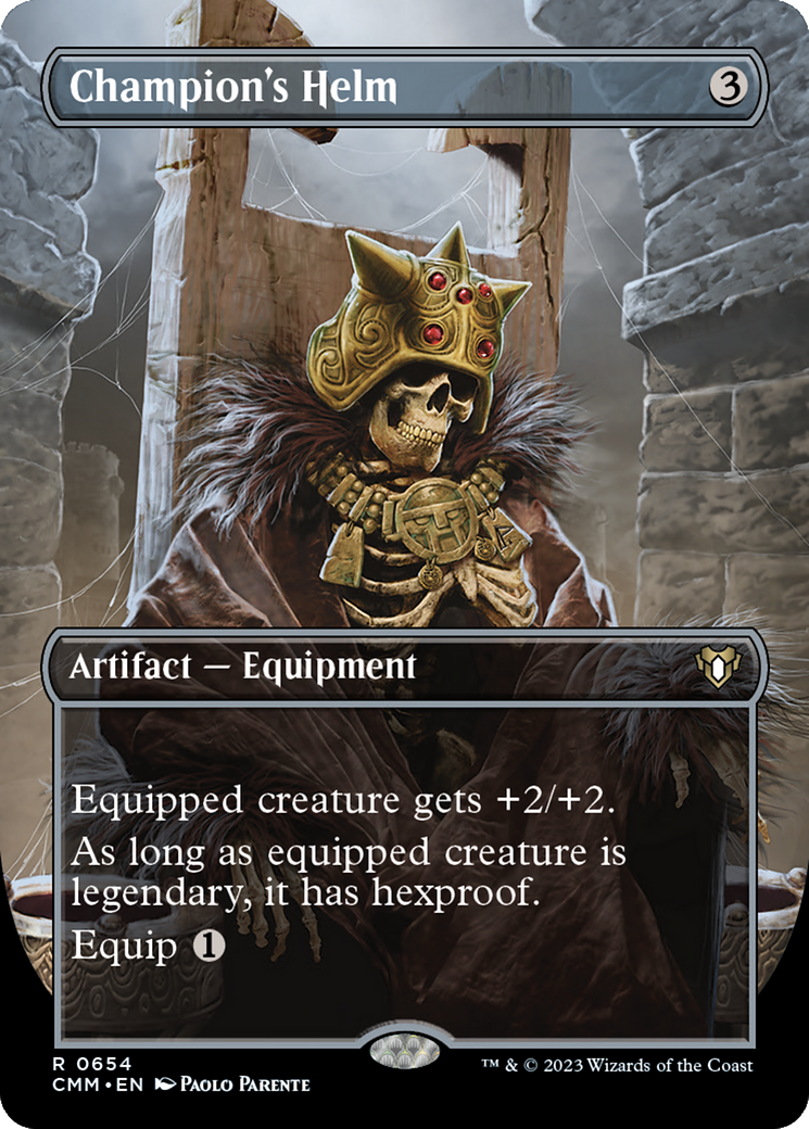 Champion's Helm (CMM-654) - Commander Masters (Borderless) - Premium MTG Single from Wizards of the Coast - Just $0.88! Shop now at Game Crave Tournament Store