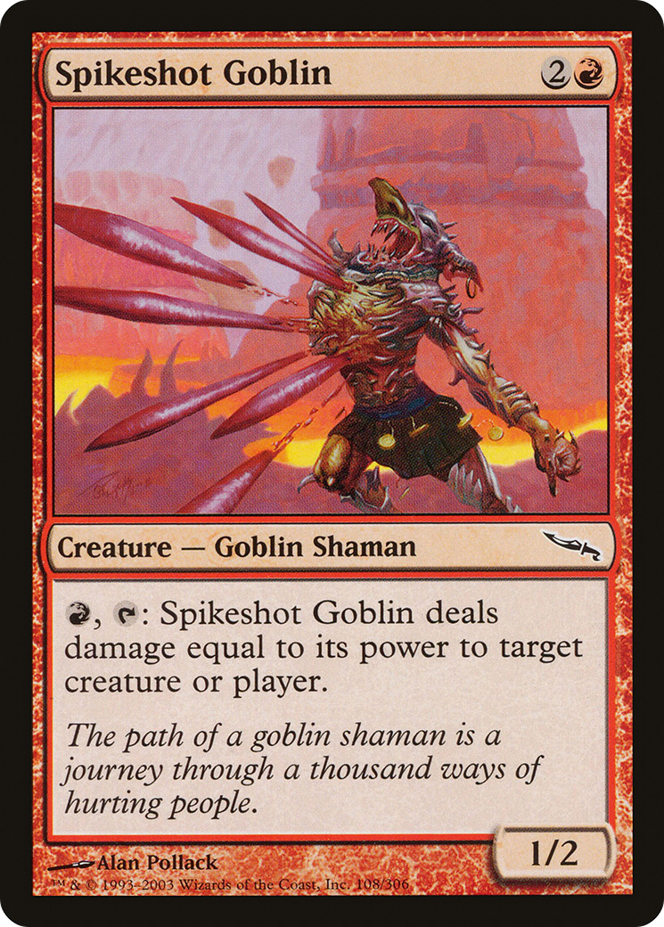 Spikeshot Goblin (MRD-108) - Mirrodin - Premium MTG Single from Wizards of the Coast - Just $0.08! Shop now at Game Crave Tournament Store