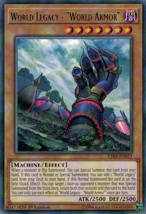 World Legacy - "World Armor" (CIBR-EN022) - Circuit Break Unlimited - Premium Yugioh Single from Konami - Just $0.44! Shop now at Game Crave Tournament Store