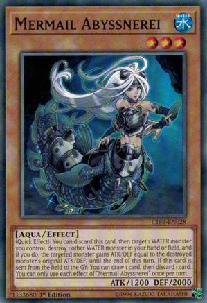 Mermail Abyssnerei (CIBR-EN028) - Circuit Break 1st Edition - Premium Yugioh Single from Konami - Just $0.25! Shop now at Game Crave Tournament Store