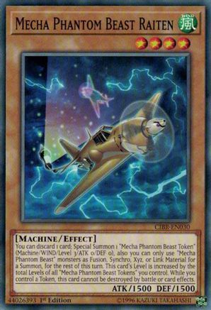 Mecha Phantom Beast Raiten (CIBR-EN030) - Circuit Break Unlimited - Premium Yugioh Single from Konami - Just $0.25! Shop now at Game Crave Tournament Store