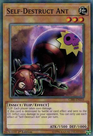 Self-Destruct Ant (CIBR-EN035) - Circuit Break 1st Edition - Premium Yugioh Single from Konami - Just $0.25! Shop now at Game Crave Tournament Store