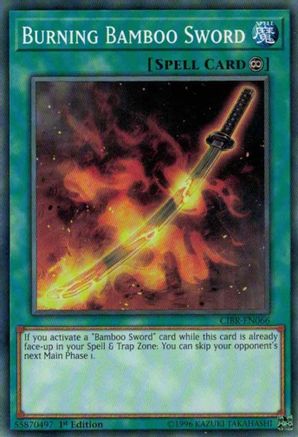 Burning Bamboo Sword (CIBR-EN066) - Circuit Break 1st Edition - Premium Yugioh Single from Konami - Just $0.25! Shop now at Game Crave Tournament Store