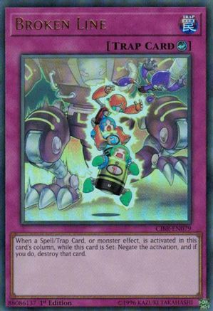 Broken Line (CIBR-EN079) - Circuit Break 1st Edition - Premium Yugioh Single from Konami - Just $0.25! Shop now at Game Crave Tournament Store