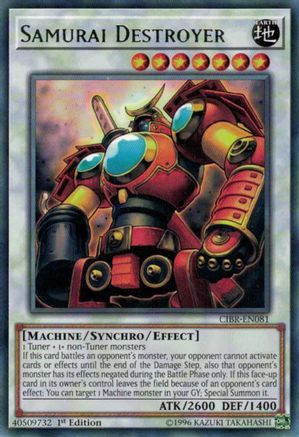 Samurai Destroyer (CIBR-EN081) - Circuit Break 1st Edition - Premium Yugioh Single from Konami - Just $1.60! Shop now at Game Crave Tournament Store
