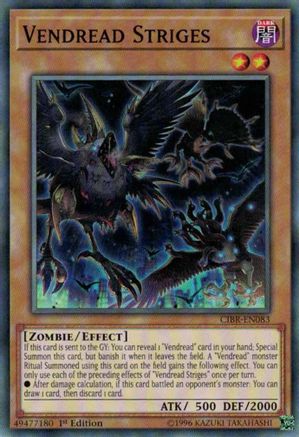 Vendread Striges (CIBR-EN083) - Circuit Break 1st Edition - Premium Yugioh Single from Konami - Just $0.32! Shop now at Game Crave Tournament Store