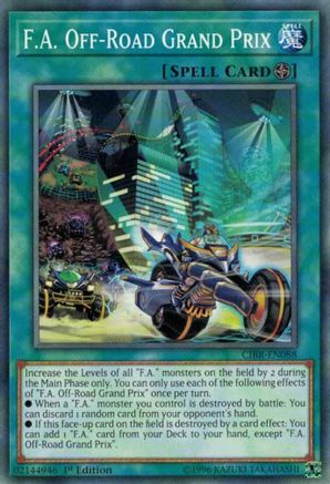 F.A. Off-Road Grand Prix (CIBR-EN088) - Circuit Break 1st Edition - Premium Yugioh Single from Konami - Just $0.25! Shop now at Game Crave Tournament Store
