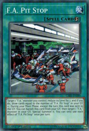 F.A. Pit Stop (CIBR-EN089) - Circuit Break 1st Edition - Premium Yugioh Single from Konami - Just $0.25! Shop now at Game Crave Tournament Store