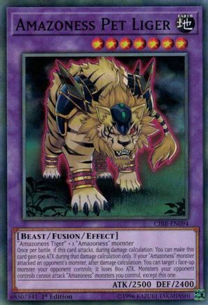 Amazoness Pet Liger (CIBR-EN094) - Circuit Break 1st Edition - Premium Yugioh Single from Konami - Just $0.34! Shop now at Game Crave Tournament Store