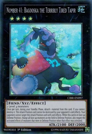Number 41: Bagooska the Terribly Tired Tapir (CIBR-EN097) - Circuit Break 1st Edition - Premium Yugioh Single from Konami - Just $1.88! Shop now at Game Crave Tournament Store