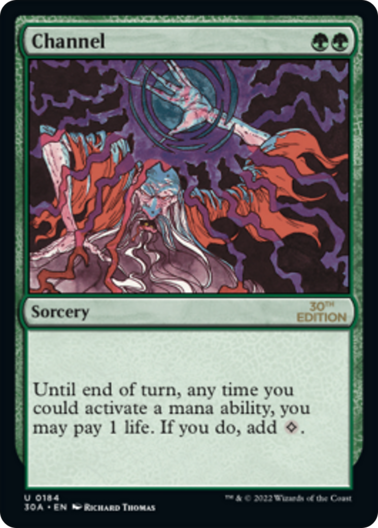 Channel (30A-184) - 30th Anniversary Edition - Premium MTG Single from Wizards of the Coast - Just $1.03! Shop now at Game Crave Tournament Store