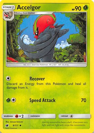 Accelgor 9/111 - Crimson Invasion - Premium Pokemon Single from Nintendo - Just $0.25! Shop now at Game Crave Tournament Store