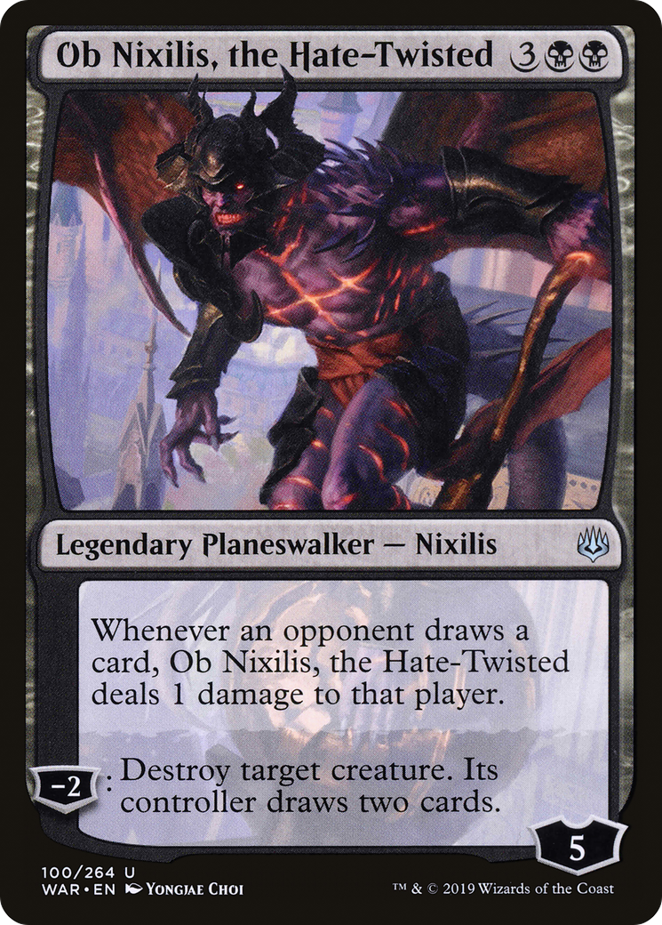 Ob Nixilis, the Hate-Twisted (WAR-100) - War of the Spark - Premium MTG Single from Wizards of the Coast - Just $0.12! Shop now at Game Crave Tournament Store