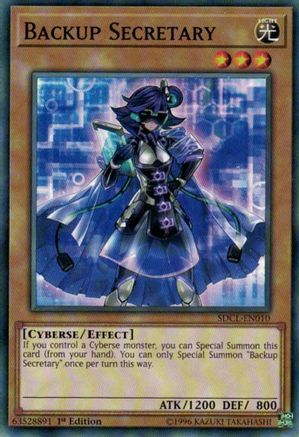 Backup Secretary (SDCL-EN010) - Structure Deck: Cyberse Link 1st Edition - Premium Yugioh Single from Konami - Just $0.08! Shop now at Game Crave Tournament Store