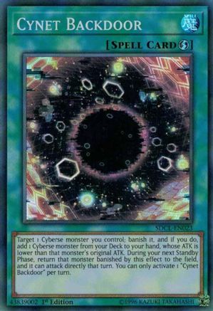 Cynet Backdoor (SDCL-EN023) - Structure Deck: Cyberse Link 1st Edition - Premium Yugioh Single from Konami - Just $0.26! Shop now at Game Crave Tournament Store