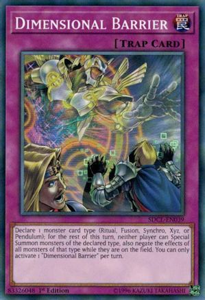 Dimensional Barrier (SDCL-EN039) - Structure Deck: Cyberse Link 1st Edition - Premium Yugioh Single from Konami - Just $0.26! Shop now at Game Crave Tournament Store