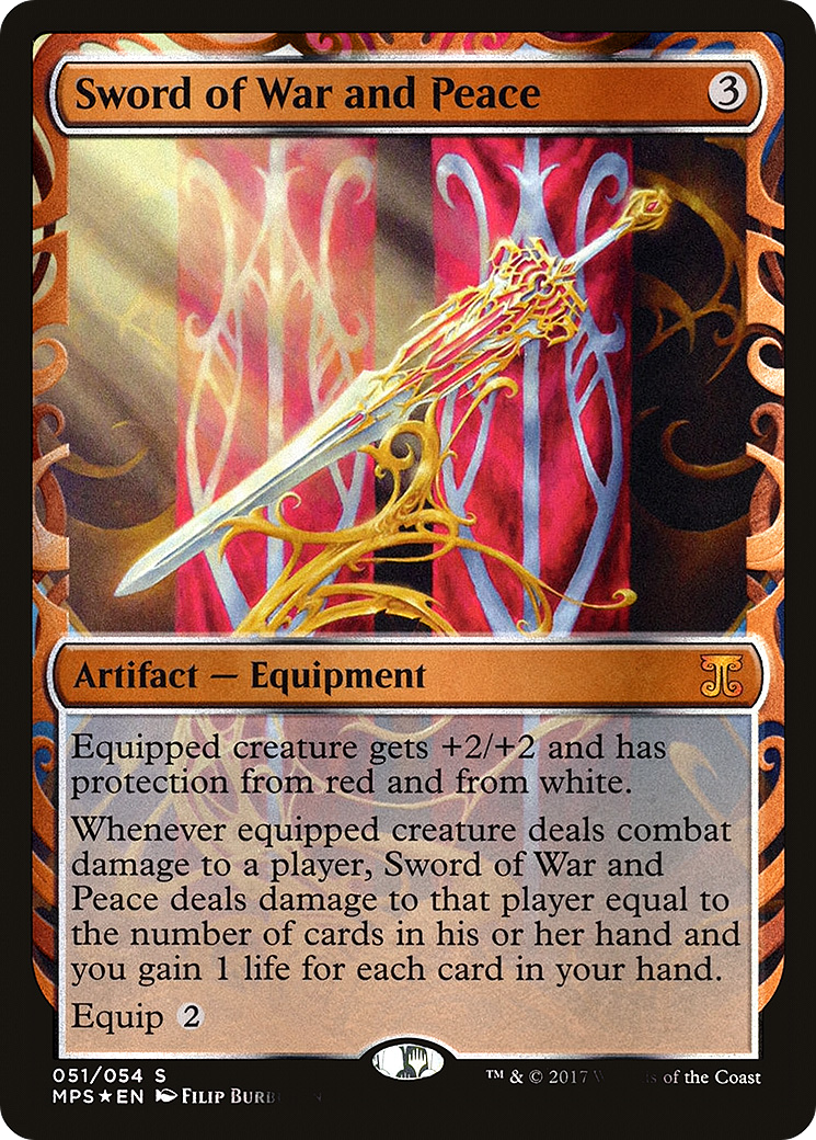 Sword of War and Peace (MPS-051) - Kaladesh Inventions Foil - Premium MTG Single from Wizards of the Coast - Just $19.45! Shop now at Game Crave Tournament Store
