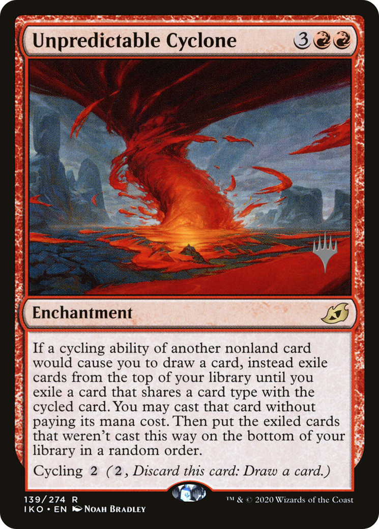 Unpredictable Cyclone (PIKO-139P) - Ikoria: Lair of Behemoths Promos Foil - Premium MTG Single from Wizards of the Coast - Just $0.09! Shop now at Game Crave Tournament Store