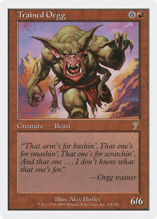 Trained Orgg (7ED-224) - Seventh Edition - Premium MTG Single from Wizards of the Coast - Just $0.25! Shop now at Game Crave Tournament Store