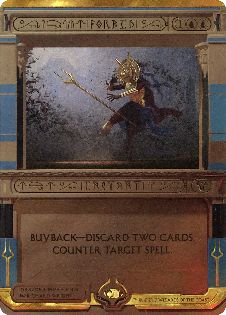 Forbid (MP2-033) - Amonkhet Invocations (Borderless) Foil - Premium MTG Single from Wizards of the Coast - Just $24.69! Shop now at Game Crave Tournament Store