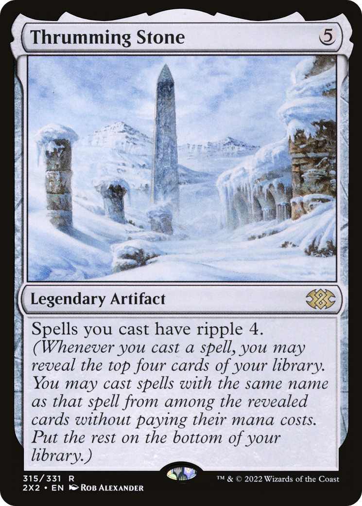 Thrumming Stone (2X2-315) - Double Masters 2022 Foil - Premium MTG Single from Wizards of the Coast - Just $5.45! Shop now at Game Crave Tournament Store