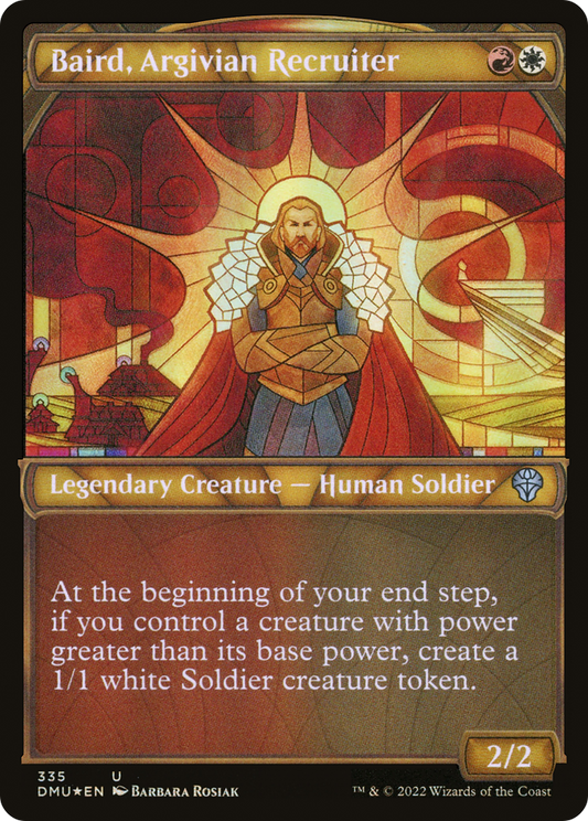 Baird, Argivian Recruiter (DMU-335) - Dominaria United: (Showcase) Foil - Premium MTG Single from Wizards of the Coast - Just $0.08! Shop now at Game Crave Tournament Store
