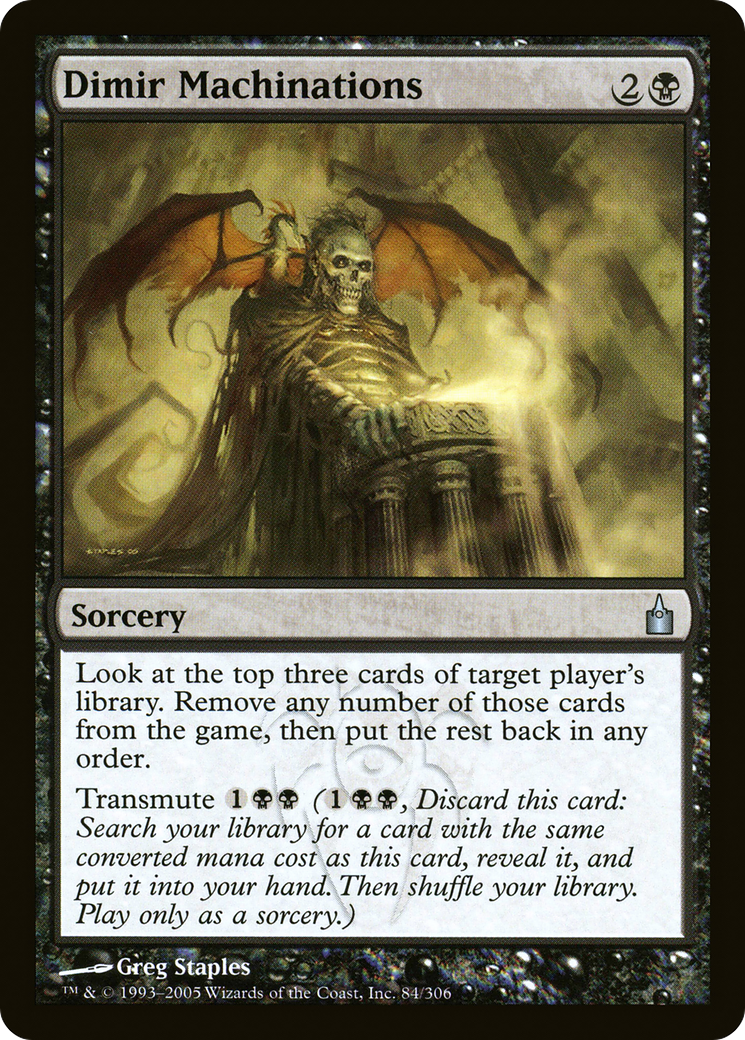 Dimir Machinations (RAV-084) - Ravnica: City of Guilds Foil - Premium MTG Single from Wizards of the Coast - Just $3.55! Shop now at Game Crave Tournament Store