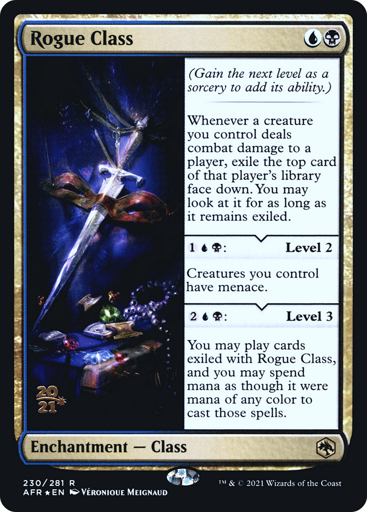 Rogue Class (PAFR-230S) - Adventures in the Forgotten Realms Promos Foil - Premium MTG Single from Wizards of the Coast - Just $0.95! Shop now at Game Crave Tournament Store
