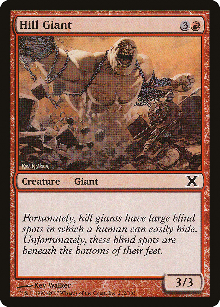 Hill Giant (10E-212) - Tenth Edition - Premium MTG Single from Wizards of the Coast - Just $0.08! Shop now at Game Crave Tournament Store