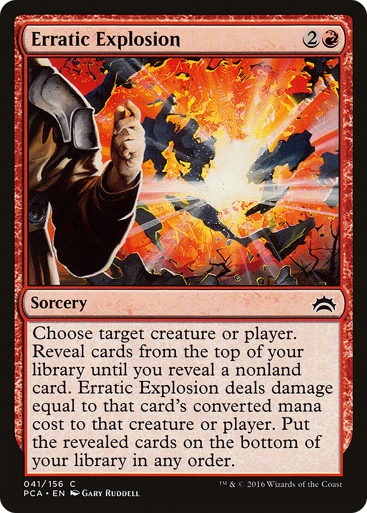 Erratic Explosion (PCA-041) - Planechase Anthology - Premium MTG Single from Wizards of the Coast - Just $0.25! Shop now at Game Crave Tournament Store
