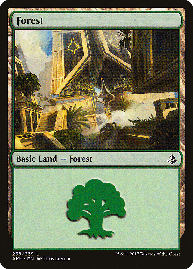Forest (AKH-268) - Amonkhet - Premium MTG Single from Wizards of the Coast - Just $0.25! Shop now at Game Crave Tournament Store