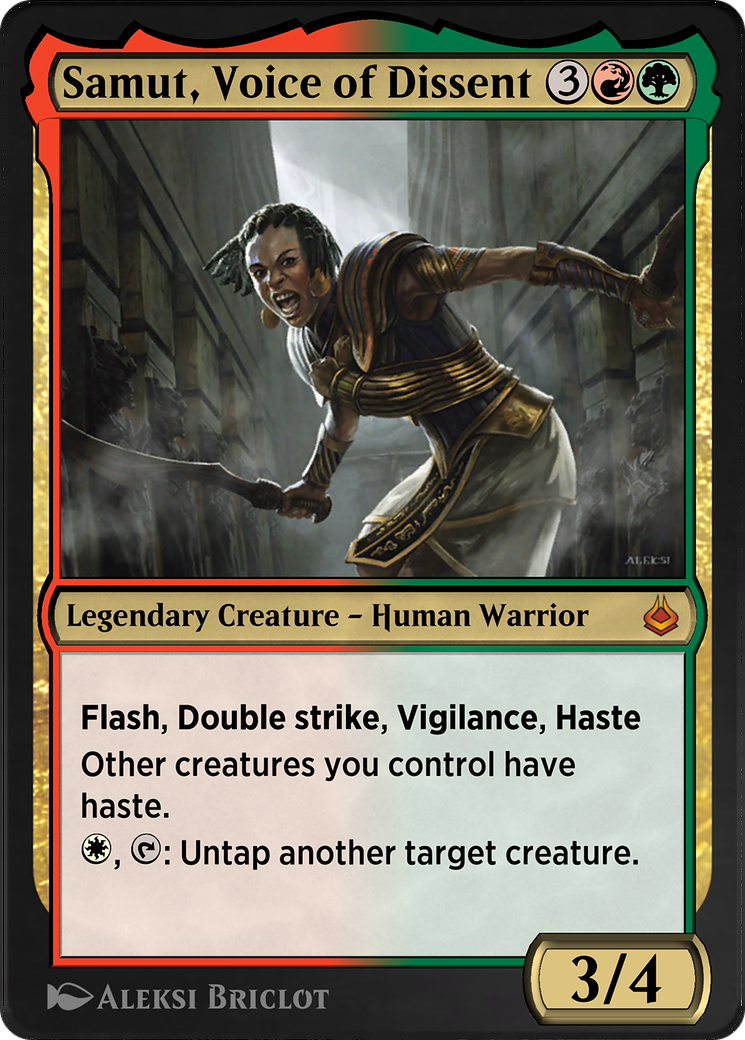 Samut, Voice of Dissent (AKR-258) - Amonkhet Remastered - Premium MTG Single from Wizards of the Coast - Just $0! Shop now at Game Crave Tournament Store