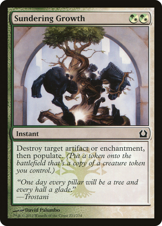 Sundering Growth (RTR-223) - Return to Ravnica - Premium MTG Single from Wizards of the Coast - Just $0.25! Shop now at Game Crave Tournament Store