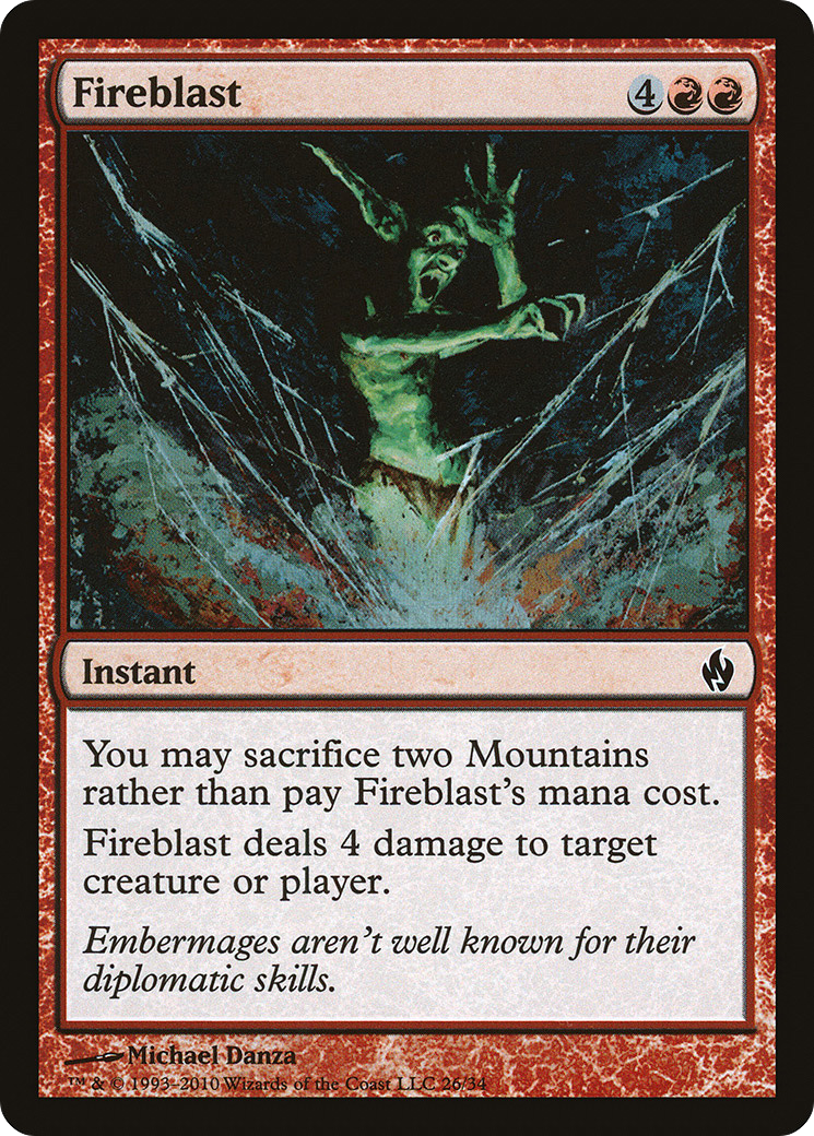 Fireblast (PD2-026) - Premium Deck Series: Fire and Lightning Foil - Premium MTG Single from Wizards of the Coast - Just $0.13! Shop now at Game Crave Tournament Store