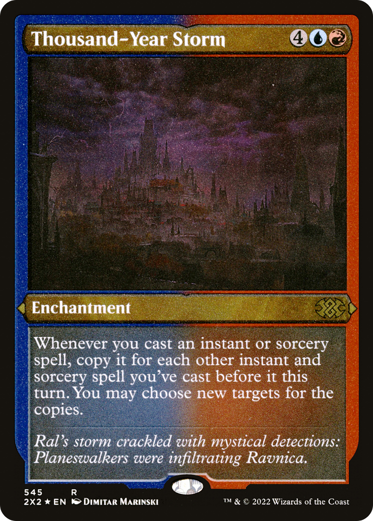 Thousand-Year Storm (2X2-545) - Double Masters 2022 Etched Foil - Premium MTG Single from Wizards of the Coast - Just $0.83! Shop now at Game Crave Tournament Store