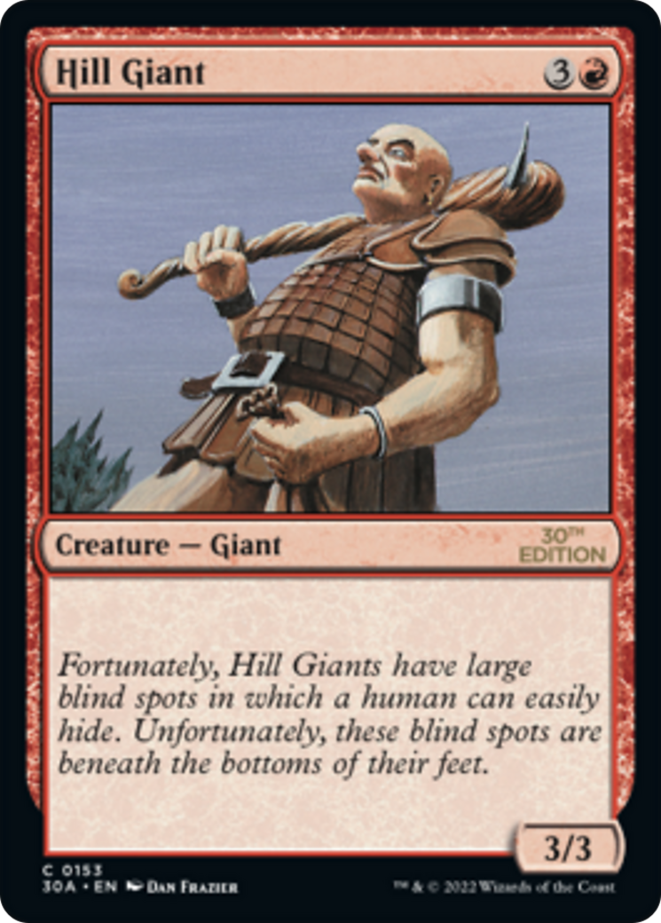 Hill Giant (30A-153) - 30th Anniversary Edition - Premium MTG Single from Wizards of the Coast - Just $0.42! Shop now at Game Crave Tournament Store