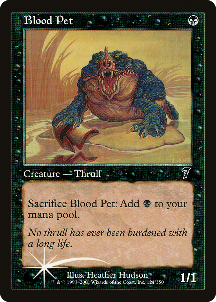 Blood Pet (7ED-121★) - Seventh Edition Foil - Premium MTG Single from Wizards of the Coast - Just $22.56! Shop now at Game Crave Tournament Store