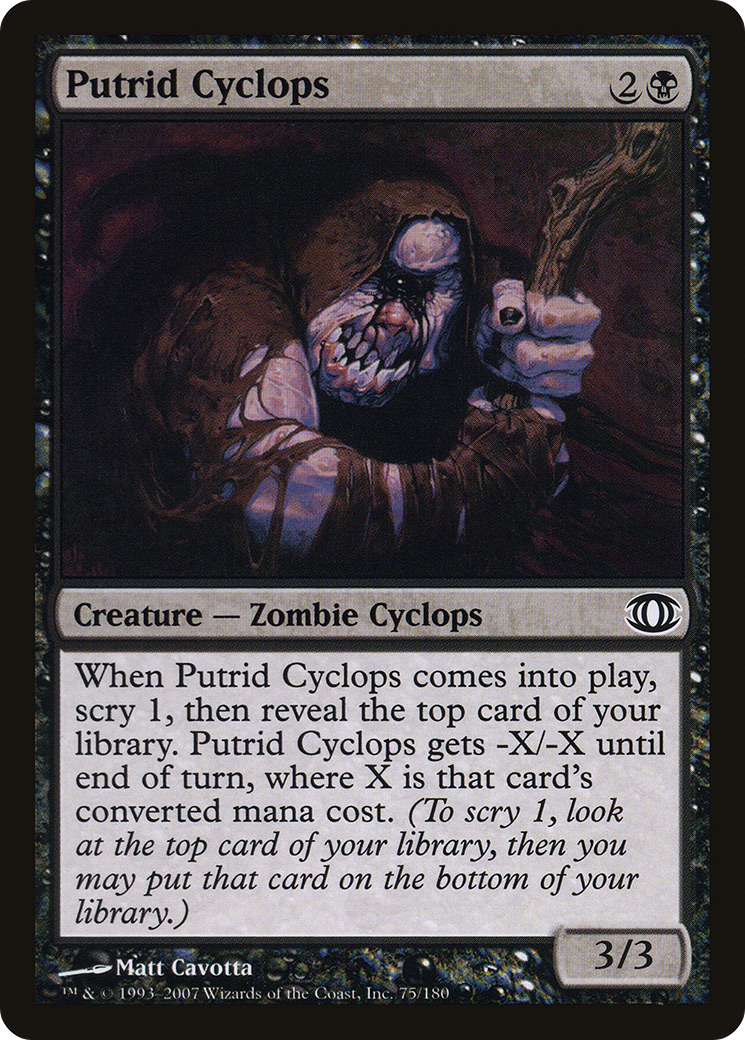Putrid Cyclops (FUT-075) - Future Sight - Premium MTG Single from Wizards of the Coast - Just $0.08! Shop now at Game Crave Tournament Store
