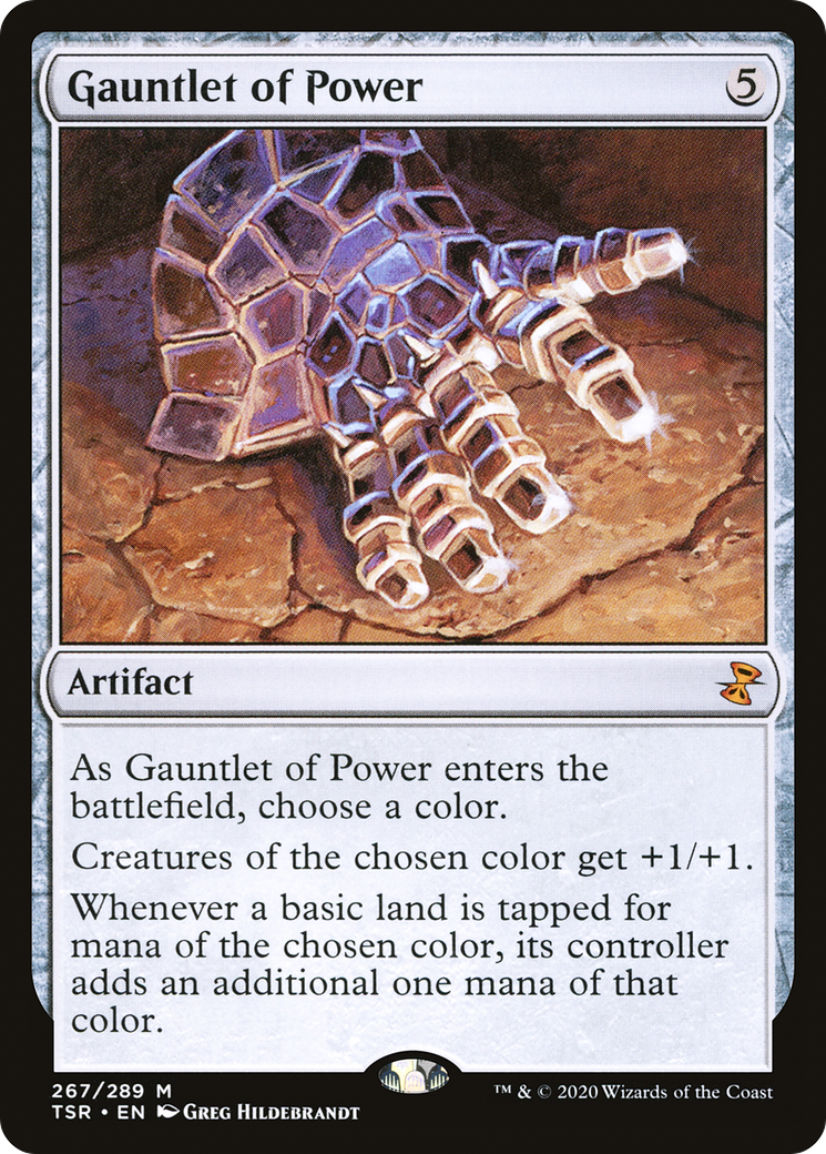 Gauntlet of Power (TSR-267) - Time Spiral Remastered Foil - Premium MTG Single from Wizards of the Coast - Just $0.83! Shop now at Game Crave Tournament Store