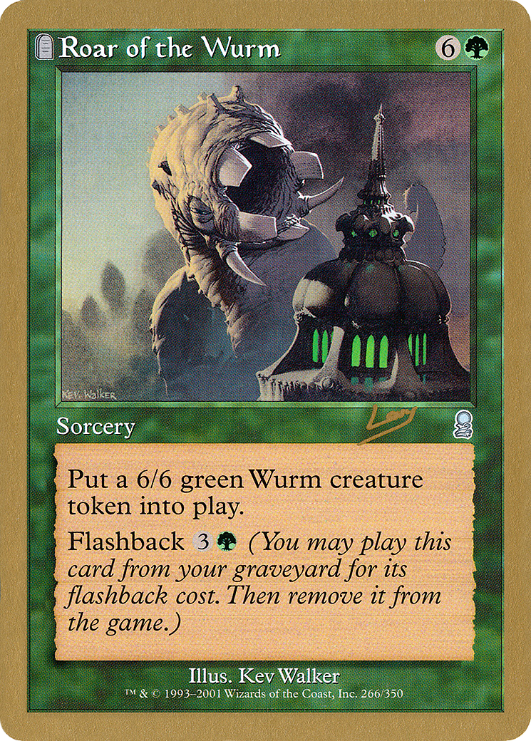 Roar of the Wurm (WC02-RL266) - World Championship Decks 2002: (tombstone) - Premium MTG Single from Wizards of the Coast - Just $0.63! Shop now at Game Crave Tournament Store